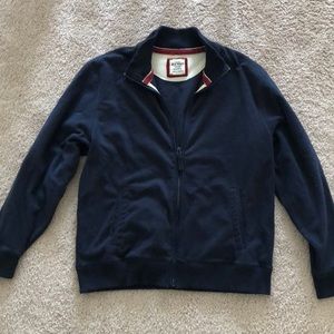 Men’s fleece ole navy full zip with collar XL